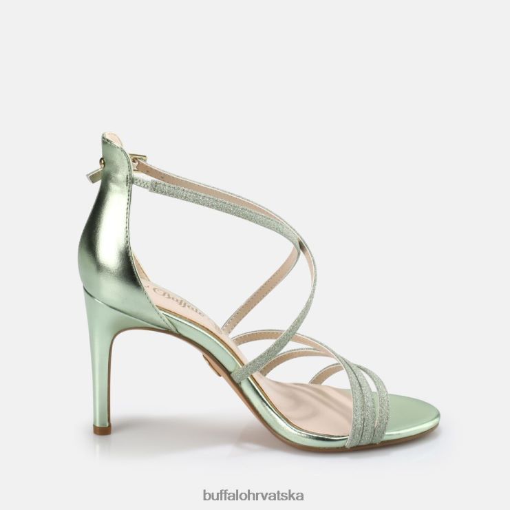 zelena Buffalo makai 2 veganska sandala s petom |sandale TDD6T494
